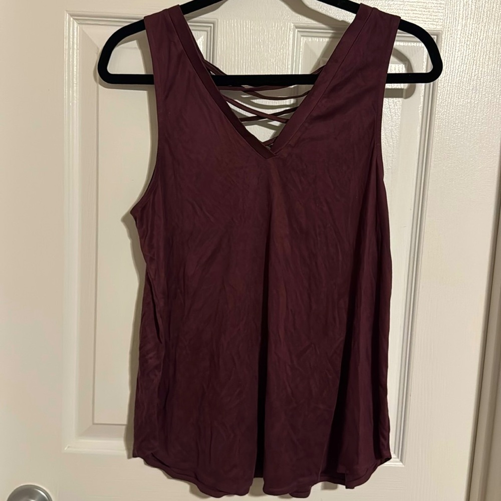 Velvety Plum Sleevelesss Top